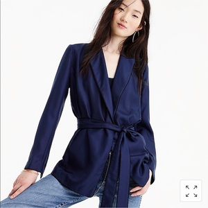 Light Weight Silk Wrap Blazer